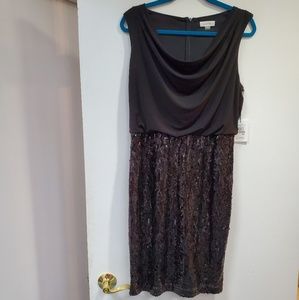 Calvin Klein sparkle little black dress!! Size 12